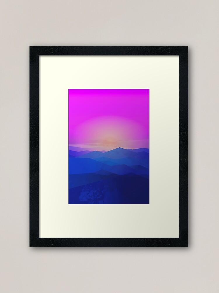 Alternate view of Australia mountains Framed Art Print