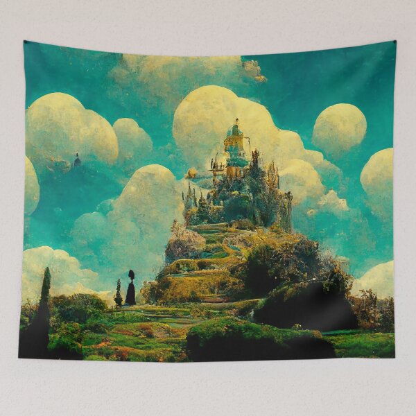 Item preview, Being Found, AI Surreal Landscape Art designed and sold by FuturalDesign.