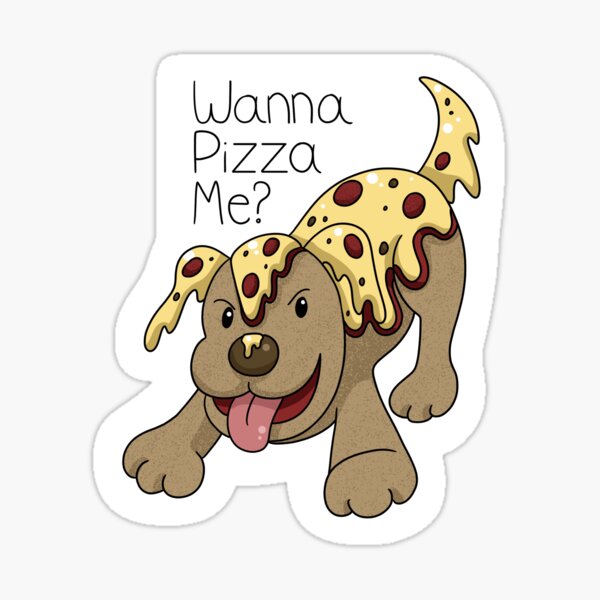 "Pepper The Pizza Dog" Sticker for Sale by KayDOriginals Redbubble