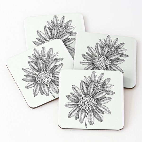 Item preview, chrysanthemum flower drawing - simple flower art designed and sold by Softlife.