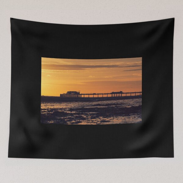 Item preview, Worthing Pier at sunset designed and sold by Sara Sadler.