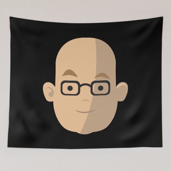 Item preview, smiling bald man designed and sold by jazzydevil.