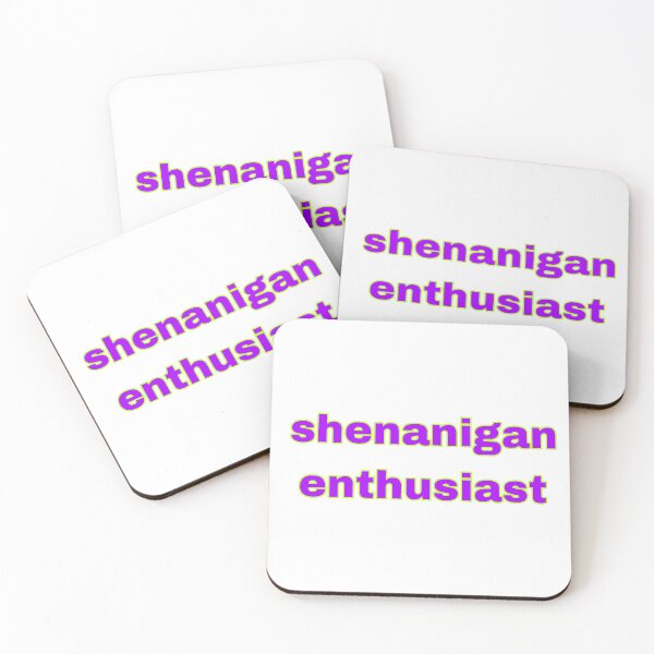 Item preview, shenanigan enthusiast laptop stickers, funny stickers, sarcasm laptop decals, shenanigan tumbler sticker, water bottle sticker designed and sold by Beautiful-SM.