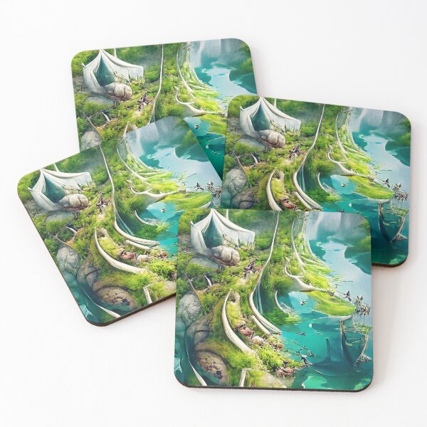 Item preview, Fantasy landscape designed and sold by DemureArtsy.