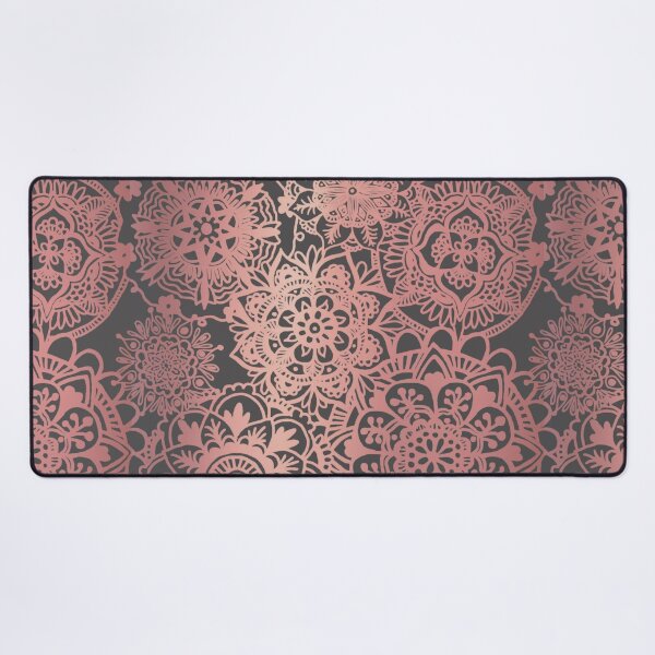 Item preview, Rose Gold and Grey Mandala Pattern designed and sold by Julie Erin Designs.