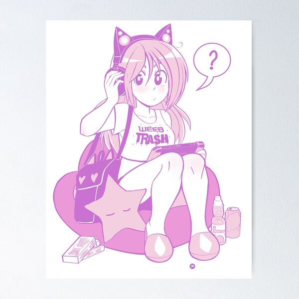 Item preview, Weeb Trash 2.0 designed and sold by Mel Albino.