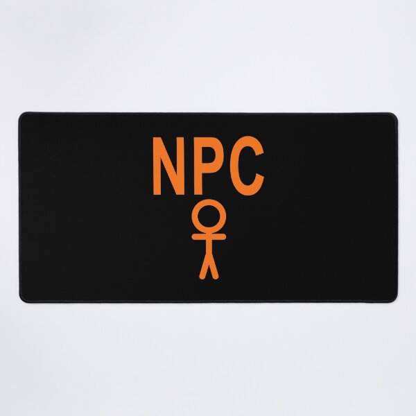 Item preview, NPC Non Player Character - Orange Writing designed and sold by akaiawa.