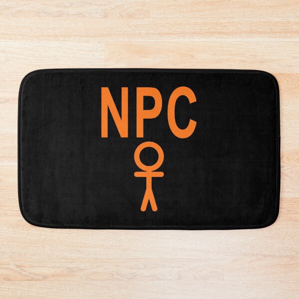 Item preview, NPC Non Player Character - Orange Writing designed and sold by akaiawa.