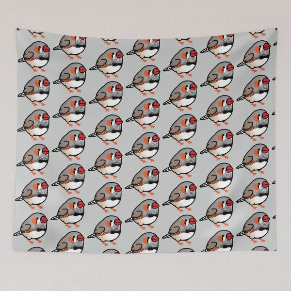 Item preview, Chubby Zebra Finch with Orange Feet designed and sold by birdhism.