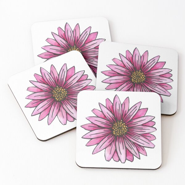 Item preview, Flower Study in Pink - Daisy designed and sold by rossartstudio.