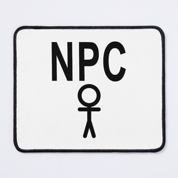 Item preview, NPC Non Player Character - Black Writing designed and sold by akaiawa.