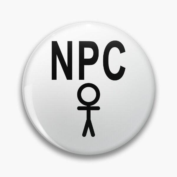 Item preview, NPC Non Player Character - Black Writing designed and sold by akaiawa.