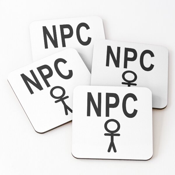 Item preview, NPC Non Player Character - Black Writing designed and sold by akaiawa.