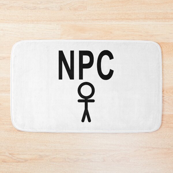 Item preview, NPC Non Player Character - Black Writing designed and sold by akaiawa.