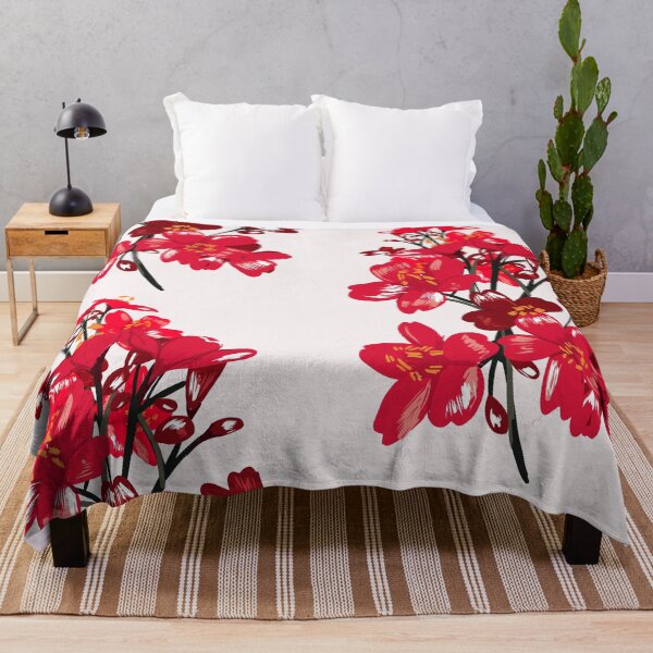 Item preview, Red cherry blossom flower painting designed and sold by Softlife.