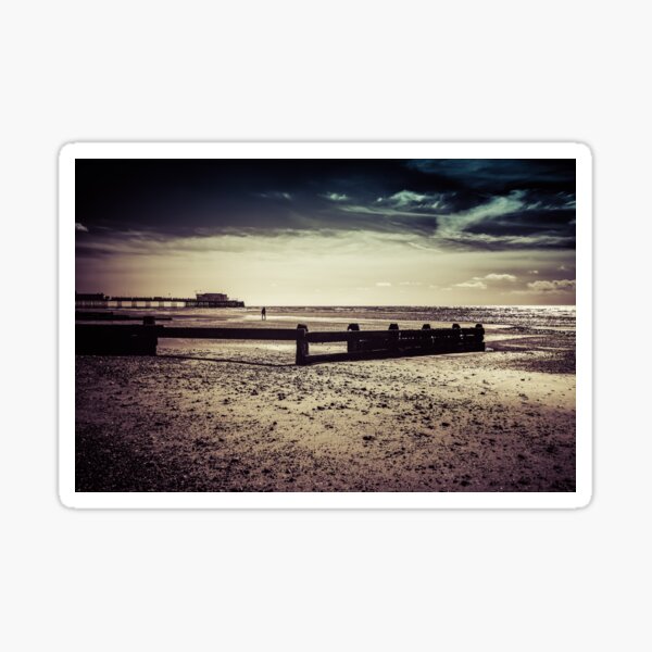 seaside walk Sticker