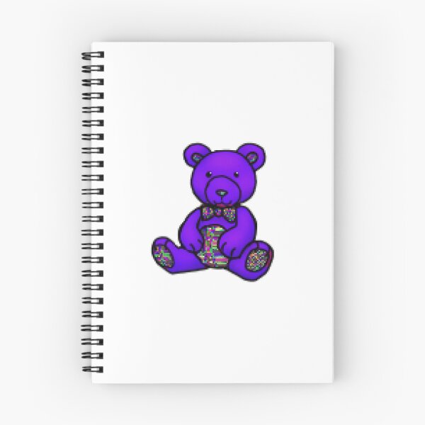 Item preview, purple teddy bear designed and sold by dishbug.
