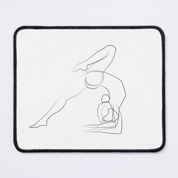 Item preview, Yoga Woman | One Line Art | Minimal Art | One Line Artist | Yoga One Line Art designed and sold by One-Line-Artist.