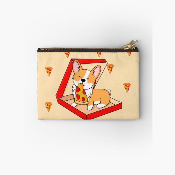 Item preview, Corgi eats pizza designed and sold by Ameliamaar.