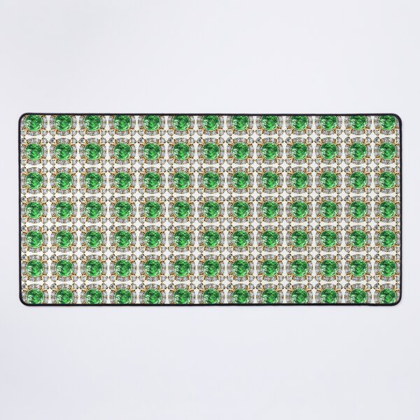 Item preview, Green Emerald with Diamonds Engagement Ring designed and sold by DigitalGemArt.
