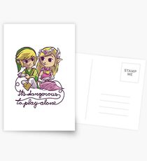 it's dangerous to play alone Postcards