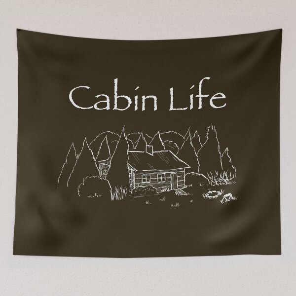 Item preview, Cabin Life Illustration designed and sold by Natural-Habitat.
