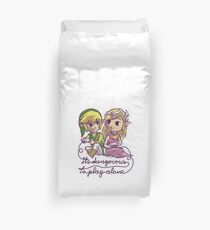 it's dangerous to play alone Duvet Cover