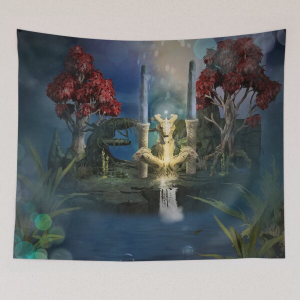 Item preview, Dragon stature on the island designed and sold by nicky2342.