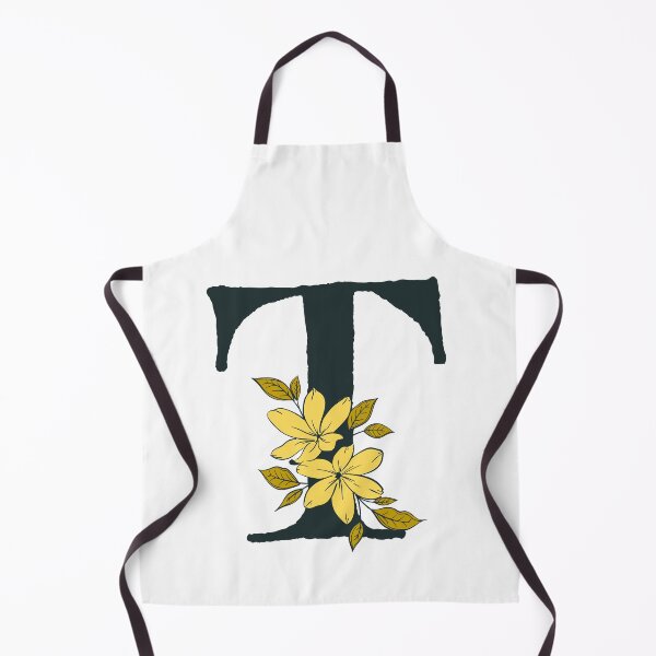 Item preview, Yellow floral T monogram designed and sold by Lyssarien.