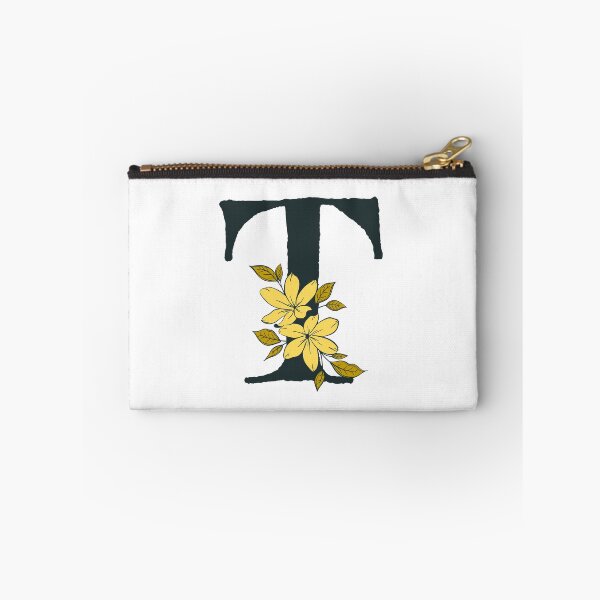 Item preview, Yellow floral T monogram designed and sold by Lyssarien.