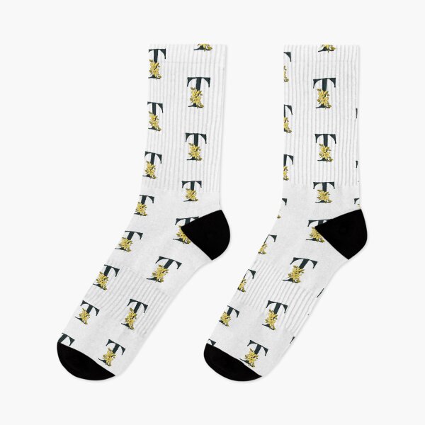 Item preview, Yellow floral T monogram designed and sold by Coffee Lifestyle.