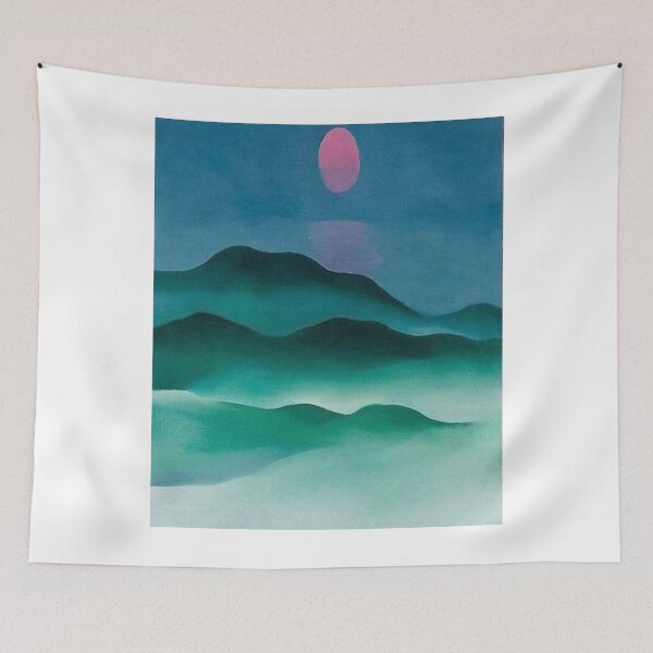 Item preview, Georgia Okeeffe Pink Moon Over Water (1924) designed and sold by NEL-BOX.