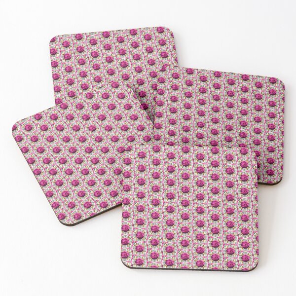 Item preview, Purple Pink Flower Diamonds and Gold Pattern designed and sold by DigitalGemArt.