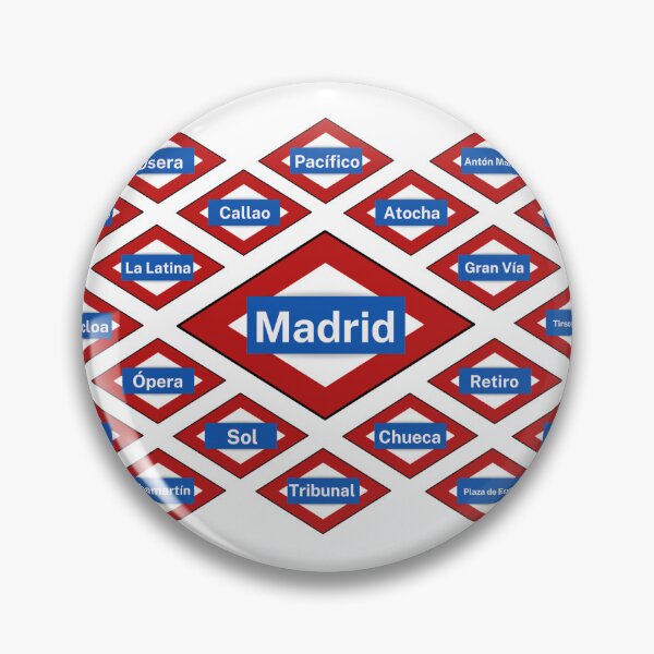 Item preview, Madrid Metro stan designed and sold by Holly Krill.