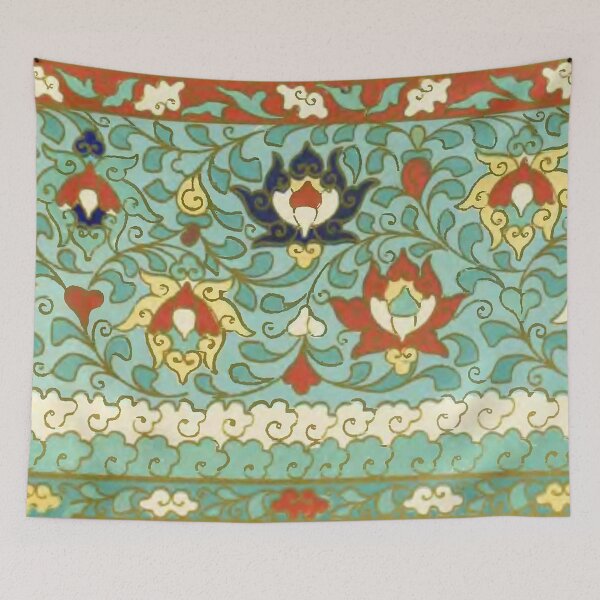 Item preview, Vintage Chinese Textile Banner (29) from Examples of Chinese ornament  by Owen Jones (1867) designed and sold by Douglas E. Welch Design and Photography.