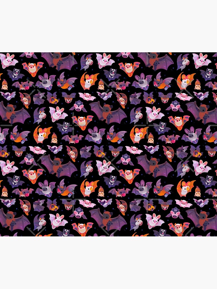 Thumbnail 6 of 6, Pet Blanket, Bat - dark designed and sold by pikaole.