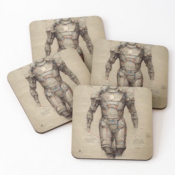 Item preview, Da Vinci's Sketch of an Iron Suit  designed and sold by Oblitz.