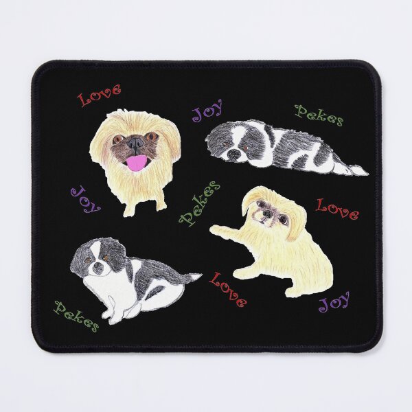 Item preview, Love, Joy, & Cute Peke Puppy Dogs (Black) designed and sold by DeeDeee1970.