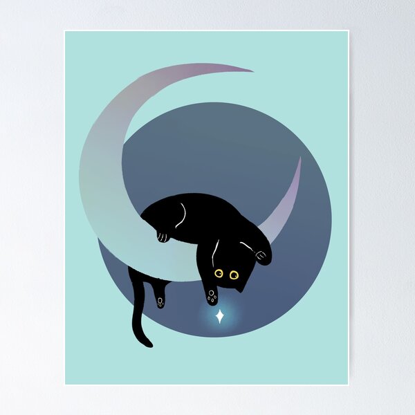 Item preview, Void Moon Cat designed and sold by RadiantMedia.