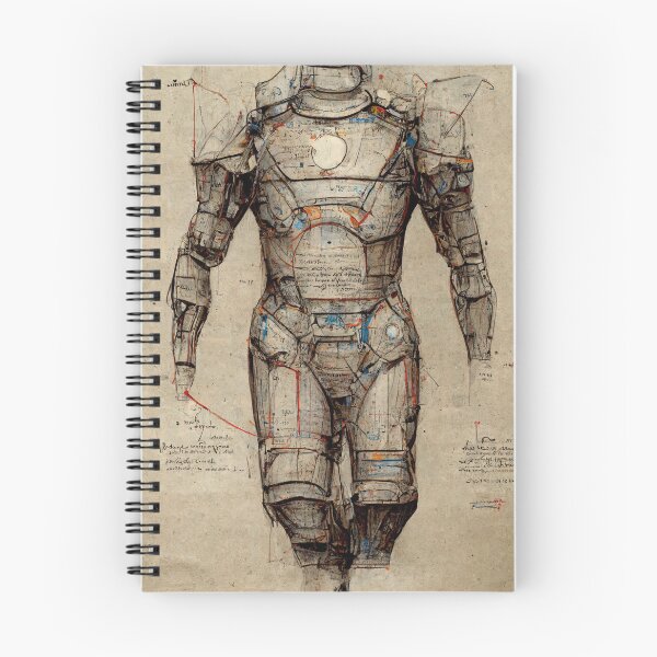 Item preview, Da Vinci's Sketch of an Iron Suit  designed and sold by Oblitz.