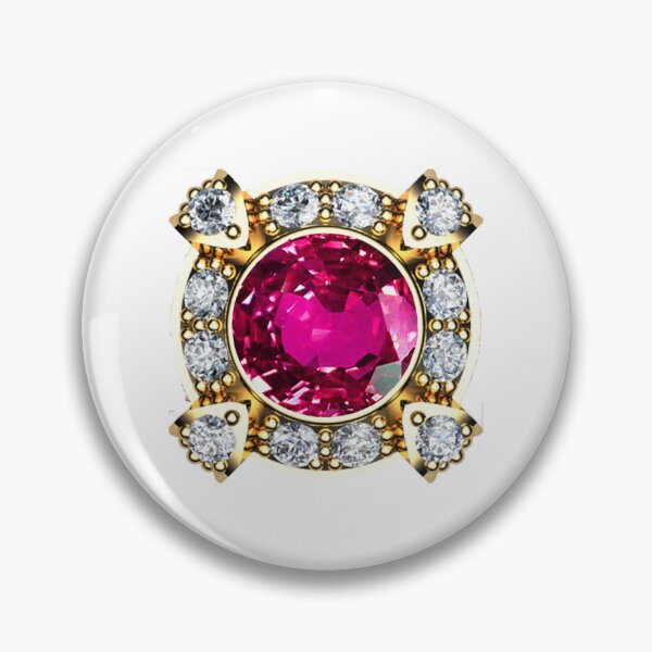 Item preview, Pink Gemstone Diamonds and Gold Pattern designed and sold by DigitalGemArt.