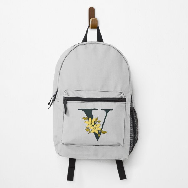 Item preview, Yellow floral V monogram designed and sold by Coffee Lifestyle.