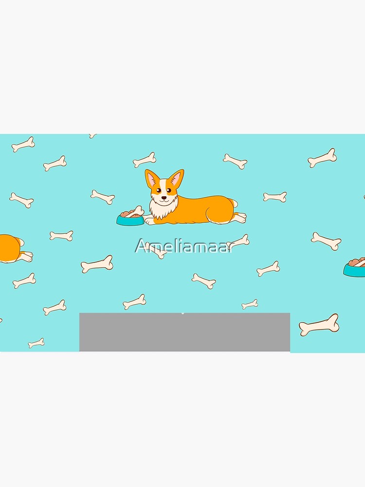 Corgi Food Time by Ameliamaar