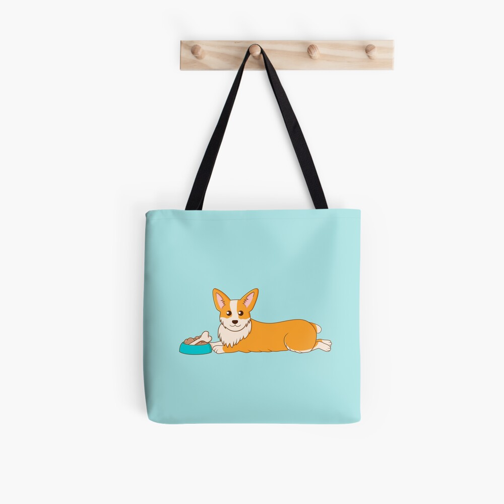 Corgi Food Time Tote Bag