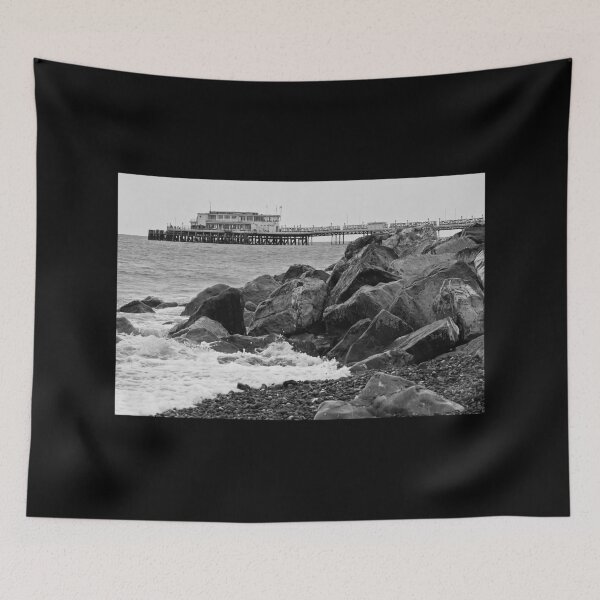 Item preview, black and white view of Worthing pier designed and sold by Sara Sadler.