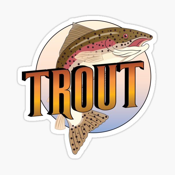 Trout Logo Sticker