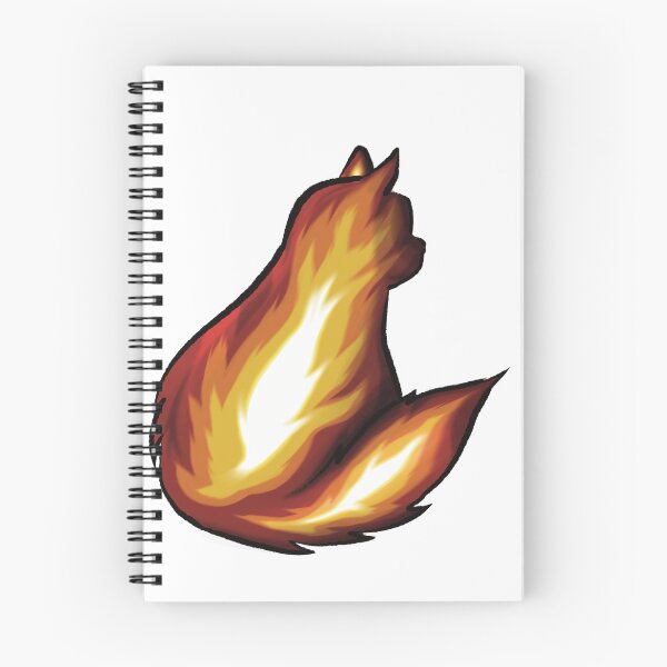 Item preview, fire cat designed and sold by Crayondautomne.