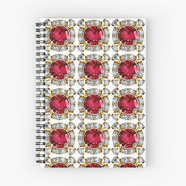 Item preview, Patrón de diamante rojo rubí oro designed and sold by DigitalGemArt.