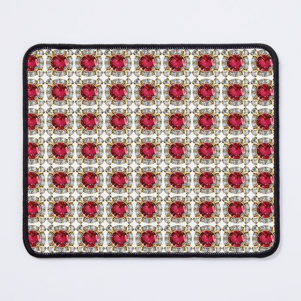 Item preview, Red Ruby Gold Diamond Pattern designed and sold by DigitalGemArt.