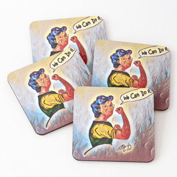 Item preview, Senior women say "We Can Do It" designed and sold by QArtXchange.